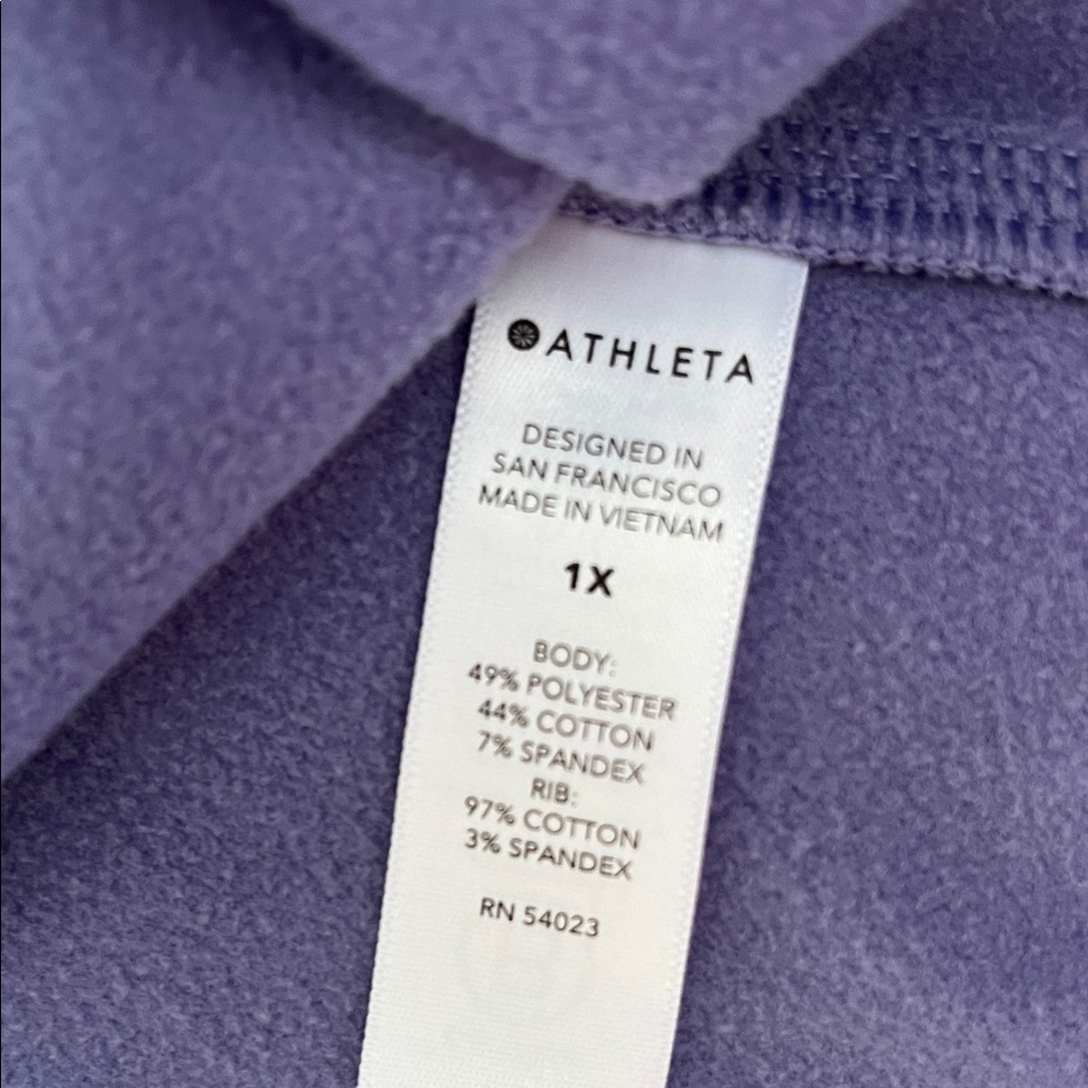 Athleta Lavender Full-Zip Hoodie - Picture 6 of 10